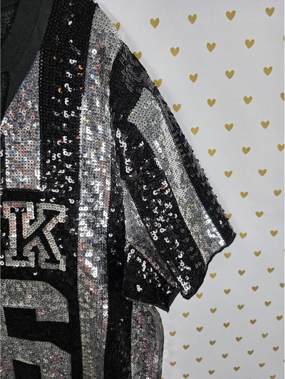 Victorias Secret PINK FASHION SHOW MEGA BLING Jersey Large Sequined HTF - Picture 6 of 8